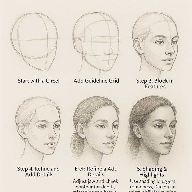 Tutorial 3: ¾ View Portrait
